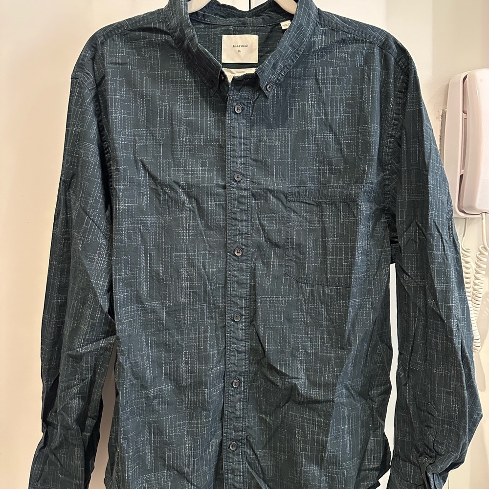 Billy Reid Men’s Casual Button Down Shirt, size XL